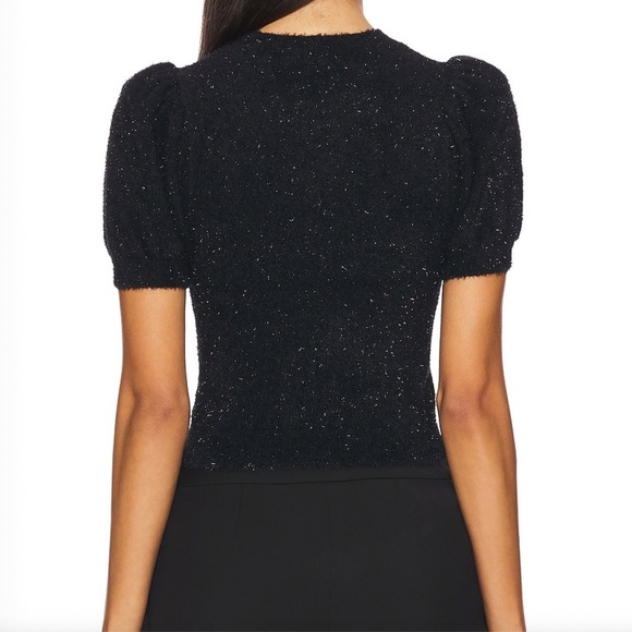 ALICE + OLIVIA Ciara Sparkly Crop Sweater - Picture 7 of 14
